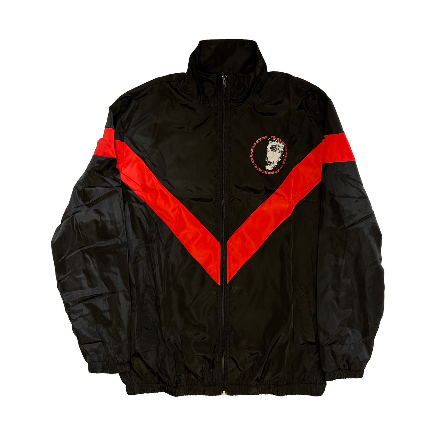 Black/Red Logo Track Jacket